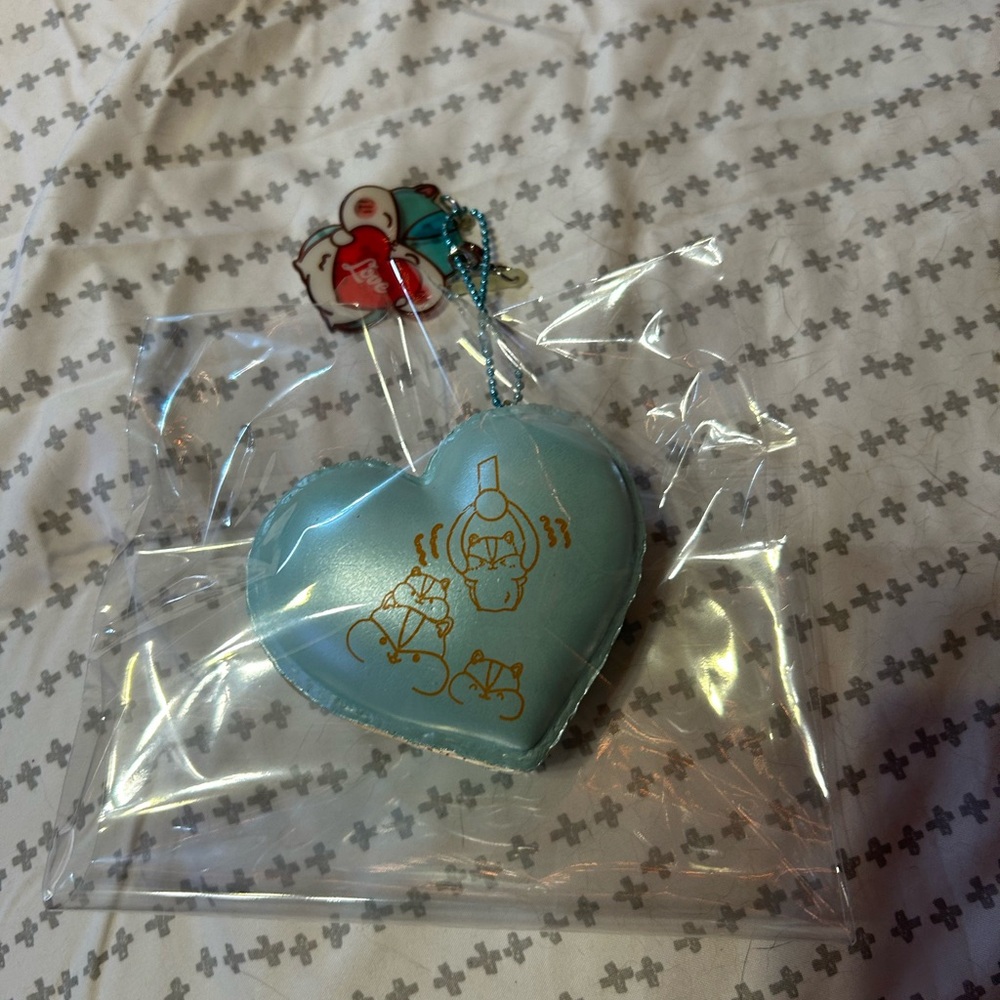 Poli Hamster Heart Macaron Scented Squishy